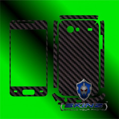 SAMSUNG GALAXY S ADVANCE I9070 - Folie Carbon SKINZ kit full body,Protectie totala telefon profesionala,ecran,spate,carcasa,husa tip skin foto