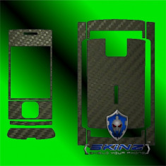 NOKIA X2-00 - Folie Carbon SKINZ kit full body,Protectie totala telefon profesionala,ecran,spate,carcasa,husa tip skin foto