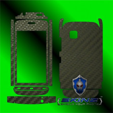 NOKIA C5-03 - Folie Carbon SKINZ kit full body,Protectie totala telefon profesionala,ecran,spate,carcasa,husa tip skin foto