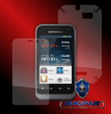 MOTOROLA XT320 XT321 DEFY MINI - Folie SKINZ Protectie Full Body Ultra Clear AutoRegeneranta,Invisible shield,husa tip skin,carcasa,ecran,display foto