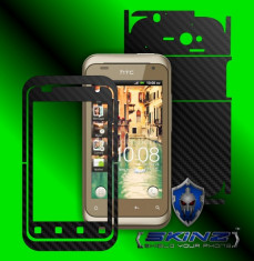 HTC G20 RHYME - Folie Carbon SKINZ kit full body,Protectie totala telefon profesionala,ecran,spate,carcasa,husa tip skin foto