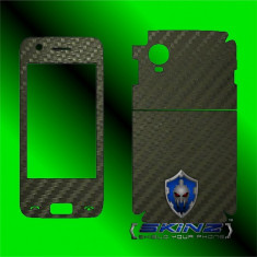 LG GT505 - Folie Carbon SKINZ kit full body,Protectie totala telefon profesionala,ecran,spate,carcasa,husa tip skin foto