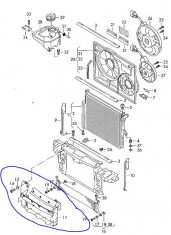 Jaluzea radiator Touareg motor 3,0 TDI (poz.11) foto