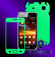 SAMSUNG I9000 GALAXY S - Folie Fosforescenta GLOW SKINZ kit full body,Protectie totala telefon profesionala,ecran,spate,carcasa,husa tip skin foto