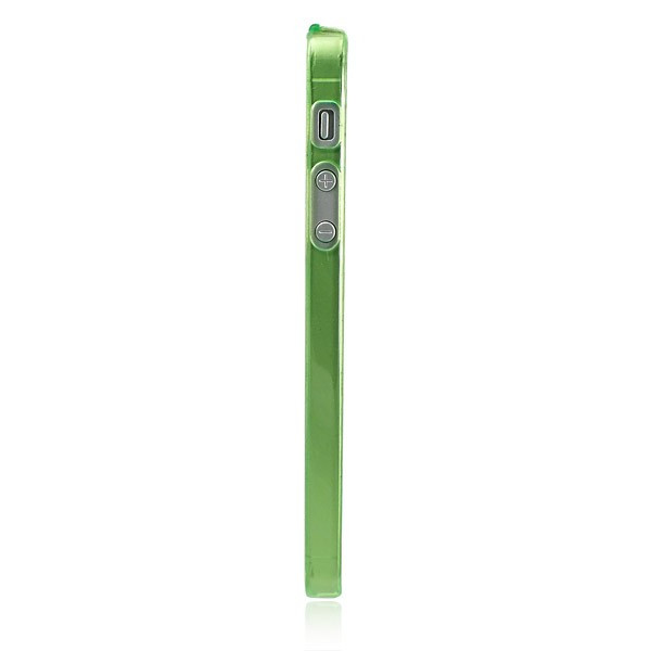 Bumper subtire verde iphone 5 5G + folie protectie ecran
