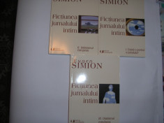 Fictiunea jurnalului intim - Eugen Simion (3 vol.),RF4/2 foto
