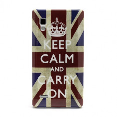 HUSA / Carcasa LG Optimus L9 - UK flag poster DIN PLASTIC foto