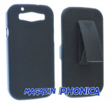 Husa toc plastic cu prindere curea Samsung Galaxy S3 I9300 + folie ecran