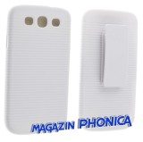 Husa toc plastic cu prindere curea Samsung Galaxy S3 I9300 + folie ecran