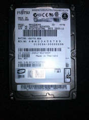 Hard disk Laptop IDE 80GB Fujitsu MHT2080AH 80GB 5400 RPM 8MB Cache 2.5&amp;quot; IDE Ultra ATA100 / ATA-6 foto