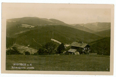 2089 - Czech Republic, BYSTRICE - old postcard, real PHOTO - used - 1931 foto