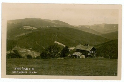 2089 - Czech Republic, BYSTRICE - old postcard, real PHOTO - used - 1931 foto