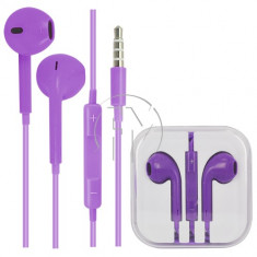 Casti Earpods Apple iPhone 5 iTouch 5 iPad Purple foto