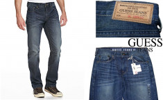 GUESS JEANS CLIFF REGULAR Original. Blugi barbati simplii, fara rupturi, tinuta CASUAL. Marime 31 (82 cm talie). OUTLET. Produse NOI, REDUSE! foto