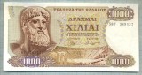 16 BANCNOTA - GRECIA - 1000 DRACHMAI - anul 1970 -SERIA 389137 -starea care se vede