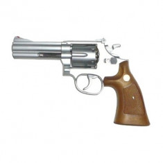 Revolver airsoft UHC M-586 4&amp;#039;&amp;#039; Stainless arma airsoft pusca pistol aer comprimat sniper shotgun foto