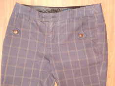 Pantaloni conici,in carouri tip Hipster,Vintage,Retro - Bik Bok.Marimea L. foto