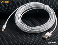 Cablu 8 Pin Lightning USB Apple iPhone 5 5C 5S 6 6 Plus iPad 4 iPad Mini iPod Touch 5 2metri foto