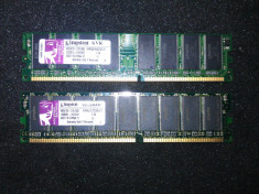 Memorie RAM 512 Mb DDR1 - 400 Mhz, Kingston. Pretul afisat este pentru o bucata. foto