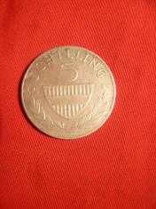 Moneda 5 Schilling 1960 argint ,Austria , cal.F.Buna foto