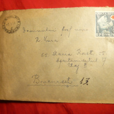 Plic circ.cu Timbru Cruce Rosie 1958 Romania