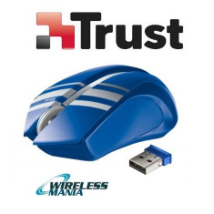 Mouse Wireless Trust - Albastru - design unic, micro receiver USB foto