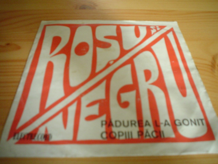 rosu si negru padurea l-a gonit / copiii pacii disc single 7&quot; vinyl muzica rock