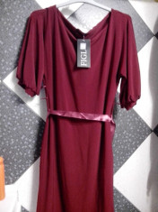 rochie eleganta bordo foto