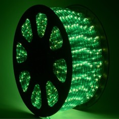 Furtun luminos verde pentru Craciun foto