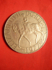 Moneda Comemorativa 25 Pence Elisabeta I -Jubileul Argint ,Cu-Ni ,cal.F.Buna foto