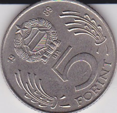 UNGARIA 5 FORINT 1989 foto