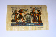 Papirus format carte postala - ZEI - EGIPT - original - NOU - 2+1 gratis pt produse la pret fix - CHA1318 foto