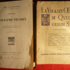 3 volume lb.franceza: Corneille ,Viata Sfintilor vol2 1926 ,Geografia fizica ed.1932