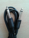 Cablu jack 6,3 mono tata - jack 6,3 mono tata 1 m / Cablu jack 6.3mm