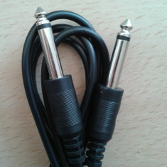 Cablu jack 6,3 mono tata - jack 6,3 mono tata 1 m / Cablu jack 6.3mm