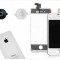Set iPhone 4 alb original (Display+Touchscreen+Capac baterie+Buton)