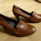 Pantofi Bonprix Collection, piele, cusuti manual; marime 41 (26.6 cm talpic)