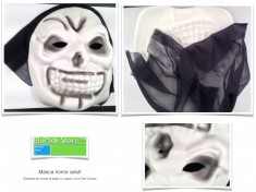 Masca horror carnaval halloween din latex cu gluga zombie evil ghost Garantia de livrare la plata cu cardul / prin Fan Courier mask scary foto