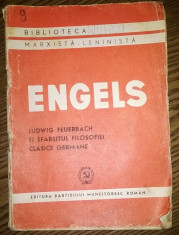 Carte - Engels - Ludwig Feuerbach si sfarsitul filosofiei clasice germane [1950] foto
