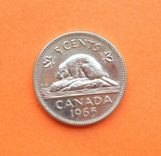 CANADA 5 CENTI 1965 -UNC foto