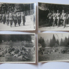 4 FOTOGRAFII CU DEFILAREA OFITERILOR GARNIZOANEI PREDEAL DIN 1942