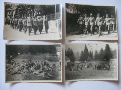 4 FOTOGRAFII CU DEFILAREA OFITERILOR GARNIZOANEI PREDEAL DIN 1942 foto