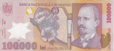 ROMANIA 100.000 lei 2001 XF!!! foto