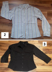 Lot 3 Camasi dama 1TOMMY HILFIGER + 2 H&amp;amp;amp;M L casual office fete femei foto