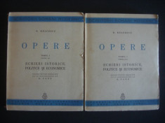 NICOLAE BALCESCU - OPERE 2 volume (1940) SCRIERI ISTORICE, POLITICE SI ECONOMICE foto