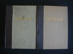 sub redactia C. CRISAN - HISTOLOGIE 2 volume {1957, contin 928 figuri in text si 26 planse colorate} foto