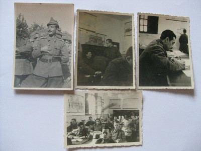 4 FOTOGRAFII MILITARI ROMANI LA SCOALA OFITERI ANII 40 foto