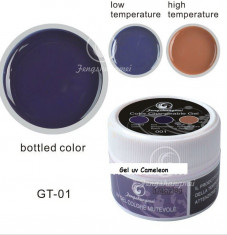 Gel UV cameleon ce isi schimba culoarea la Temperatura, Gel pentru unghii false 8 ml Cod 01 foto