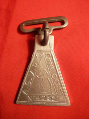 Medalion Caini , aluminiu , h= 4,5 cm foto