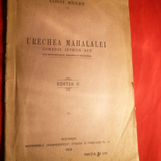Const.Riulet - Urechea Mahalalei - Comedie 1 act - Ed. 1926